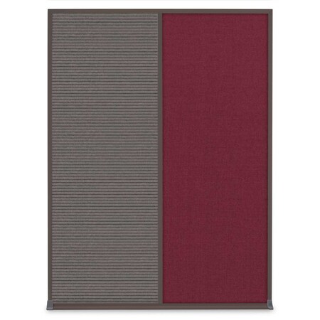United Visual Products Single Door Radius Plus Corkboard, 24"X UV8001PLUS-BLACK-KEYLIME